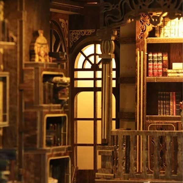 Ancient Book Collection Room Book Nook Miniature Dollhouse_Description_3