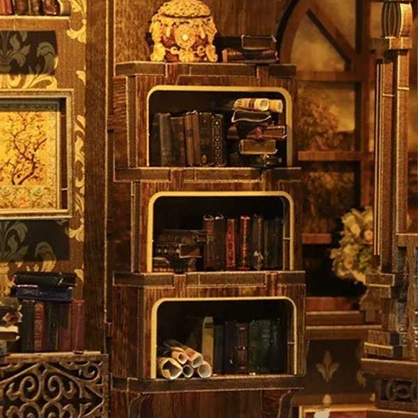 Ancient Book Collection Room Book Nook Miniature Dollhouse_Description_4