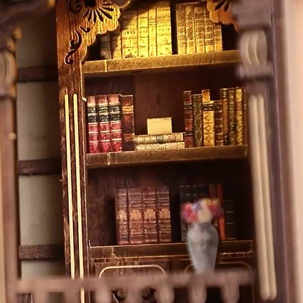 Ancient Book Collection Room Book Nook Miniature Dollhouse_Description_8