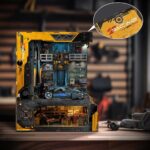 Automotive Workshop Book Nook Miniature Dollhouse_3