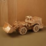 Bulldozer Engineering Vehicle 3D Wooden Puzzle_4