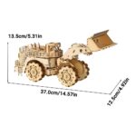 Bulldozer Engineering Vehicle 3D Wooden Puzzle_5