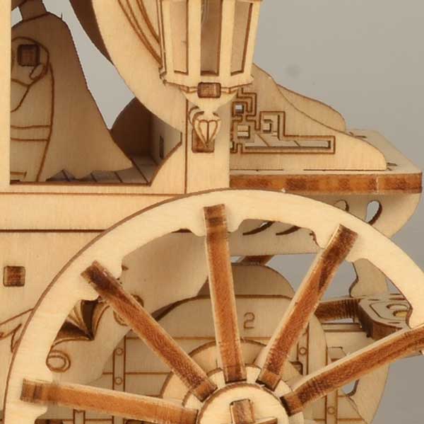 Carved Post Horse Carriage 3D Wooden Puzzle_Description_3