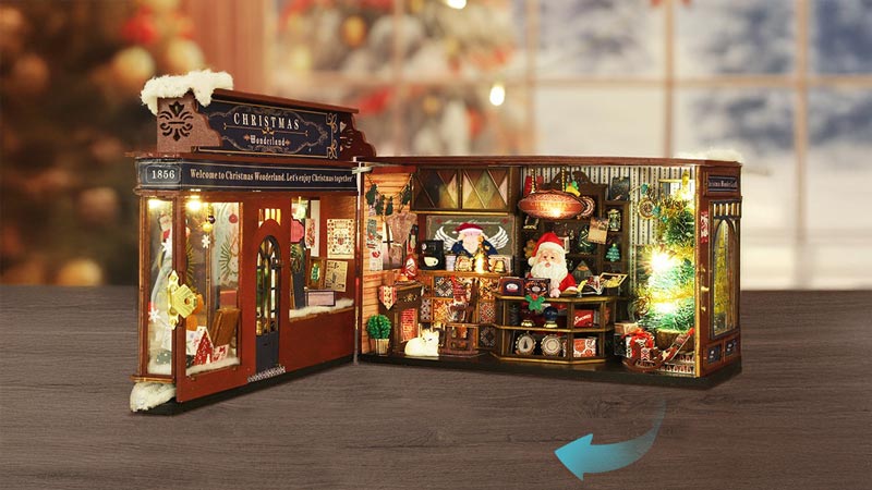 Christmas Wonderland DIY Miniature Dollhouse_Description_2