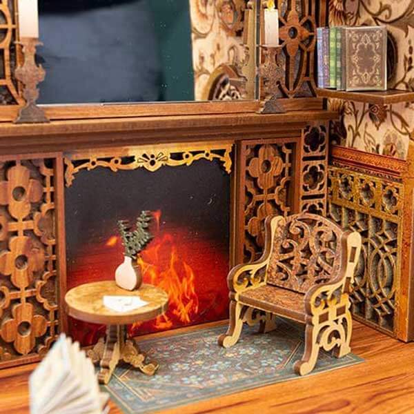 Cindy's Bookstore Book Nook Miniature Dollhouse_Description_8