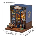 City Walk Stackable DIY Miniature Dollhouse_Journey_Trace_Bookshop_8