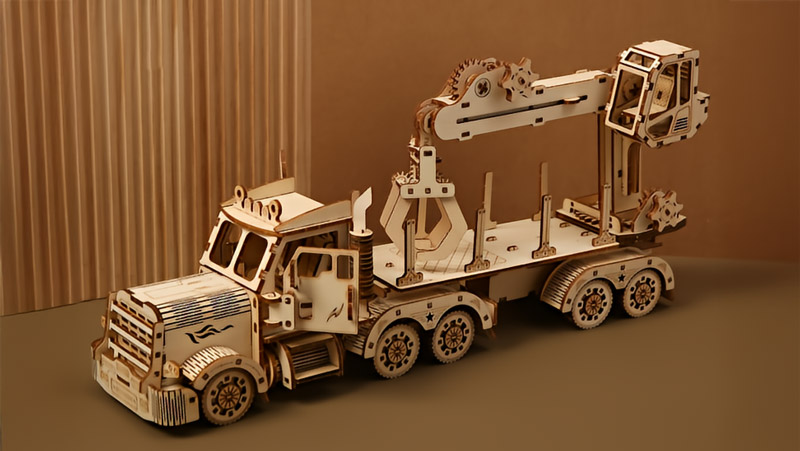 Crane Model 3D Wooden Puzzle_Description_1