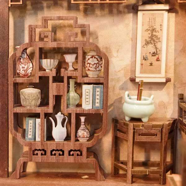 Elegant Party Book Nook Miniature Dollhouse_Description_3