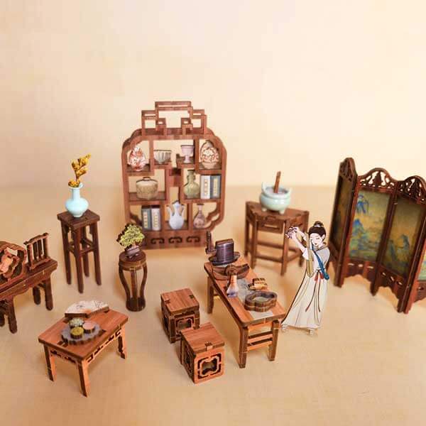 Elegant Party Book Nook Miniature Dollhouse_Description_6
