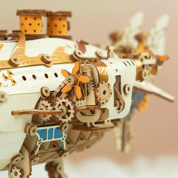 Fantasy Steampunk Airship 3D Wooden Puzzle_Description_4_1