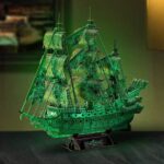 Flying Dutchman Ship 3D Paper Puzzle_7