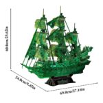 Flying Dutchman Ship 3D Paper Puzzle_8