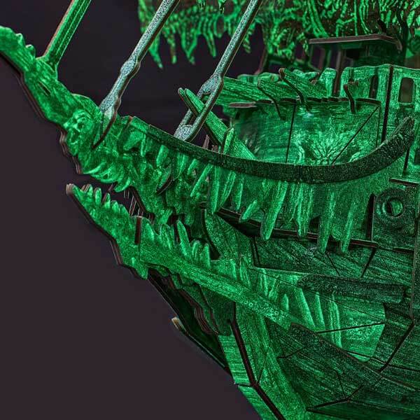 Flying Dutchman Ship 3D Paper Puzzle_Description_3