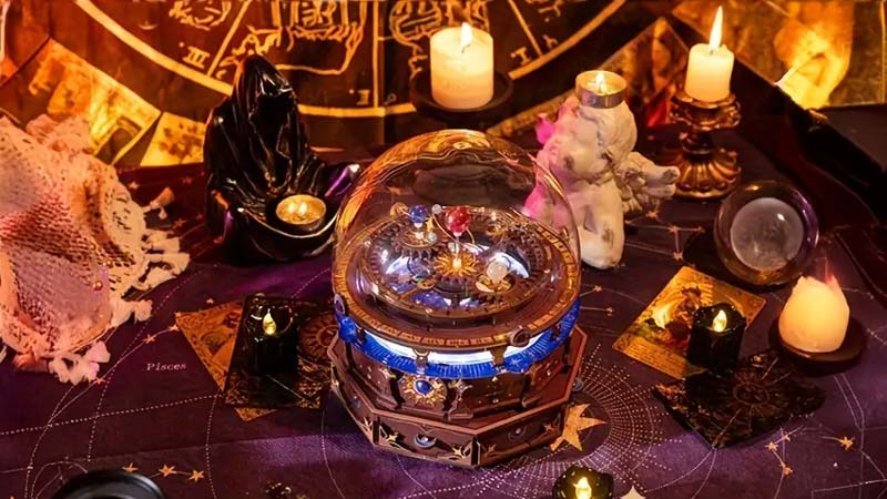 Glowing Planisphere Music Box 3D Wooden Puzzle_Description_2