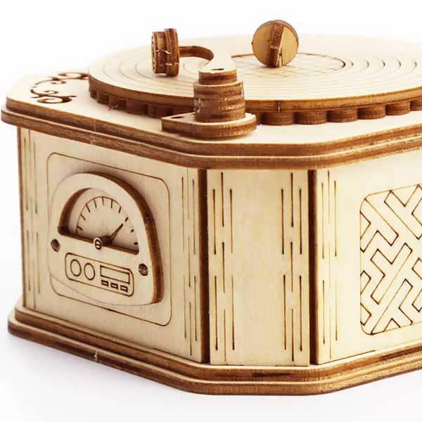 Gramophone Music Box 3D Wooden Puzzle_Description_2