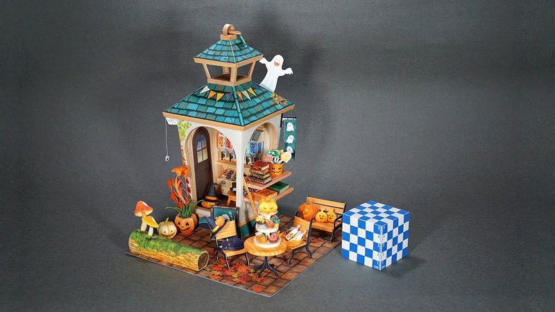 Halloween Cottage 3D Paper Puzzle_Description_1