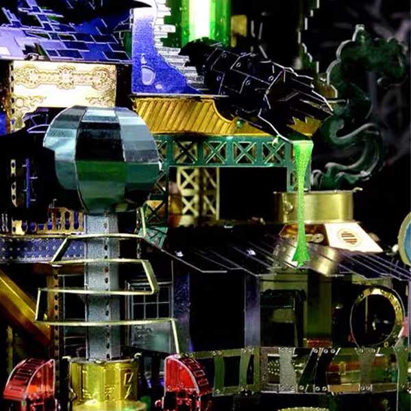 Halloween Science Monster House 3D Metal Puzzle_Description_2