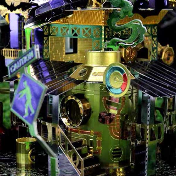 Halloween Science Monster House 3D Metal Puzzle_Description_3