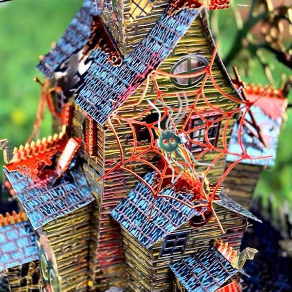 Halloween Vampire House 3D Metal Puzzle_Description_2