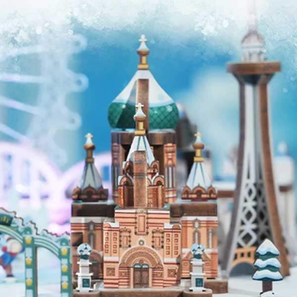 Ice and Snow World Music Box 3D Wooden Puzzle_Description_4
