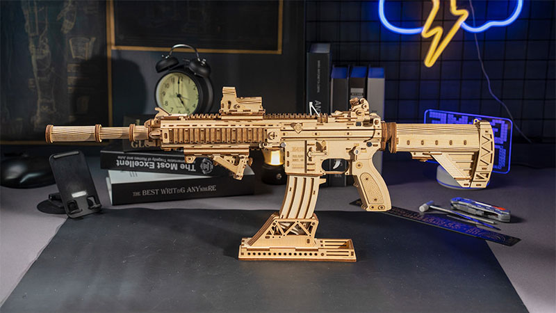 M416 Assault Rifle 3D Wooden Puzzle_Description_1_1