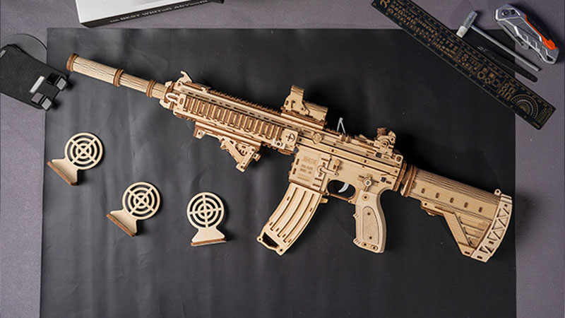 M416 Assault Rifle 3D Wooden Puzzle_Description_1_2