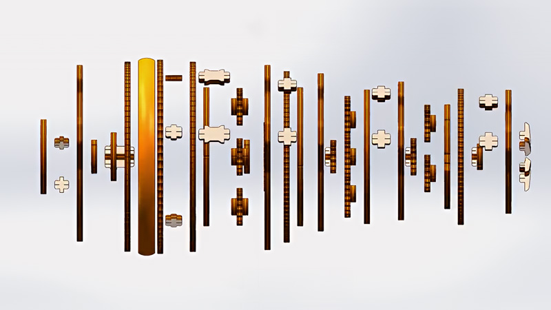 Mechanical Measuring Wheel 3D Wooden Puzzle_Description_2