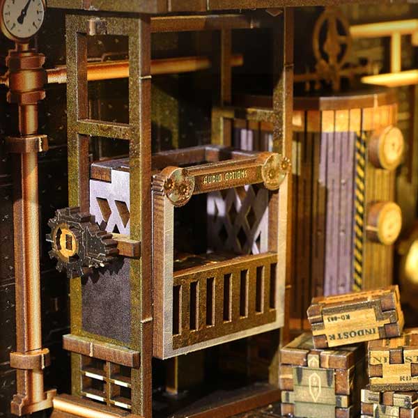 Mechanical Rhythm Book Nook Miniature Dollhouse_Description_3