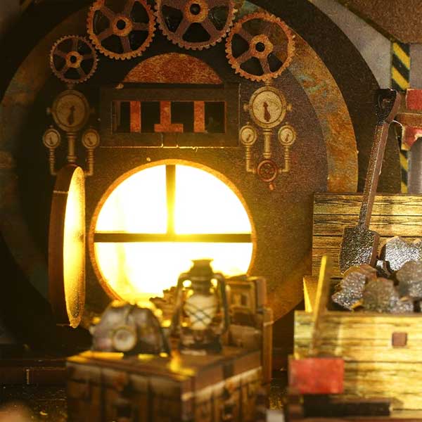 Mechanical Rhythm Book Nook Miniature Dollhouse_Description_5