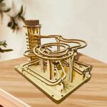 Rotary Elevator Marble Run 3D Wooden Puzzle_4