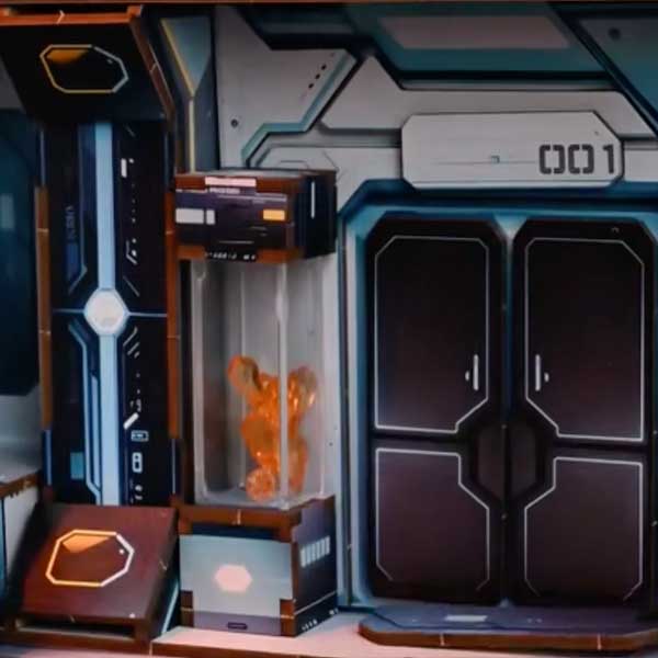 Sci fi Alien Hub Book Nook Miniature Dollhouse_Description_3