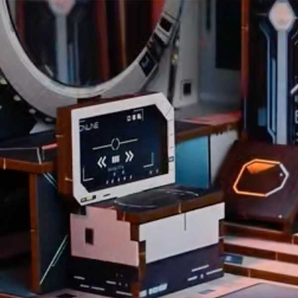 Sci fi Alien Hub Book Nook Miniature Dollhouse_Description_7