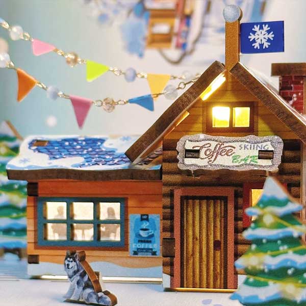 Snow Racing Music Box 3D Wooden Puzzle_Description_3