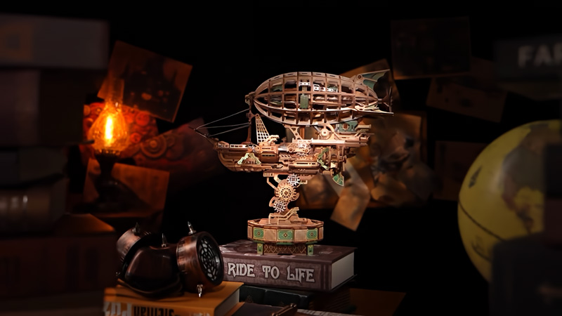 Steampunk Airship 3D Wooden Puzzle_Description_2