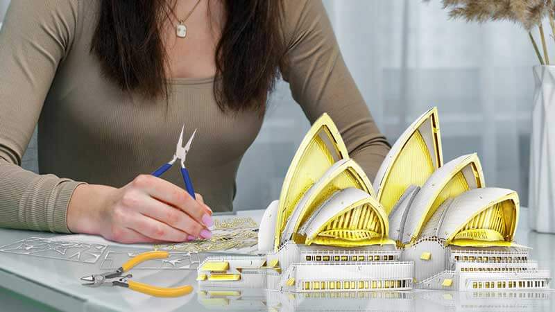 Sydney Opera House 3D Metal Puzzle_Description_1