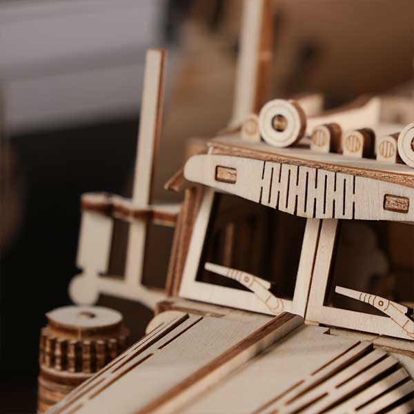 Tanker Truck Model 3D Wooden Puzzle_Description_4