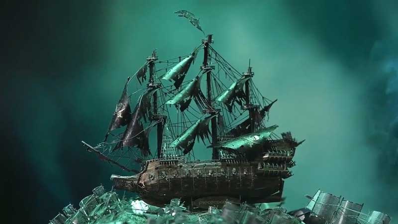 Flying Dutchman Ghost Ship 3D Metal Puzzle_Description_1