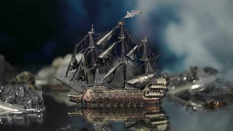 Flying Dutchman Ghost Ship 3D Metal Puzzle_Description_2