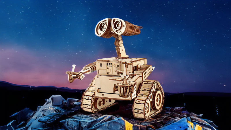 Wall E Robot 3D Wooden Puzzle_Description_1