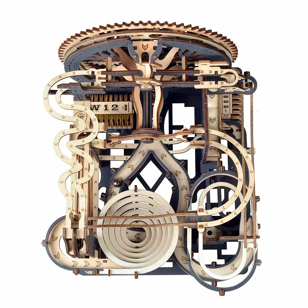 Galactic Orbit Electric Marble Run 3D Wooden Puzzle